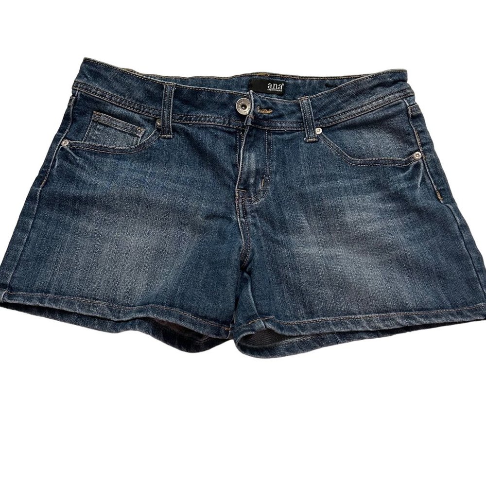 A.N.A Womens Low to Mid Rise Denim Shorts Size 10 Regular Fit Jean